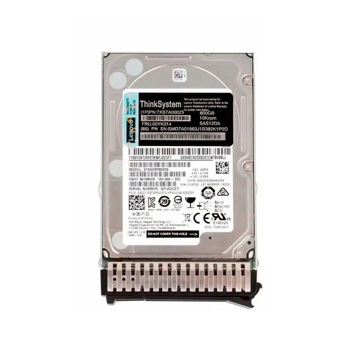 LENOVO - DISCO 600GB SAS 10K 25  00YK014 PN 7XB7A00025
