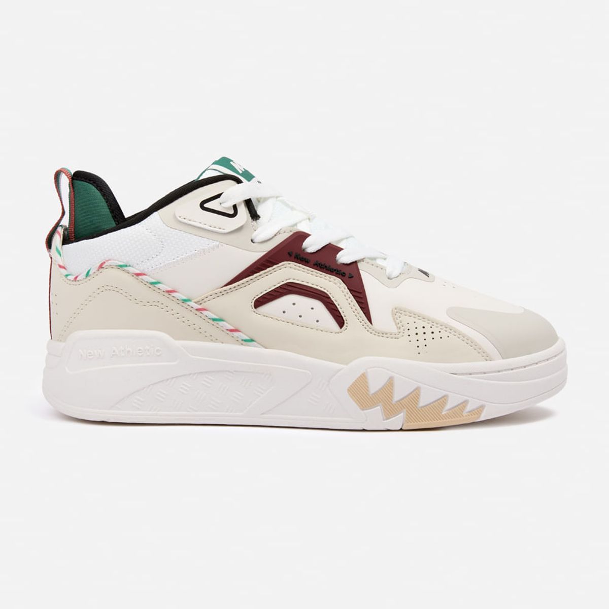 NEW ATHLETIC - Zapatillas New Athletic Skateboarding Kuel104 Crema Con Vino Hombre