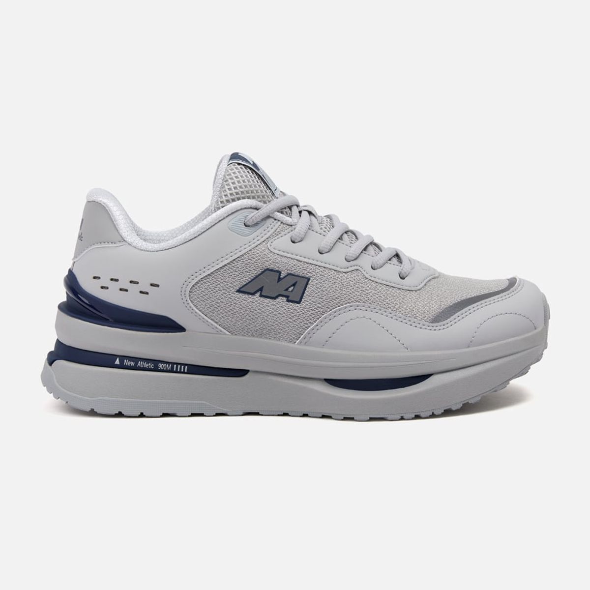NEW ATHLETIC - Zapatillas New Athletic Lifestyle Rubbing174 Gris Con Azul Oscuro Hombre