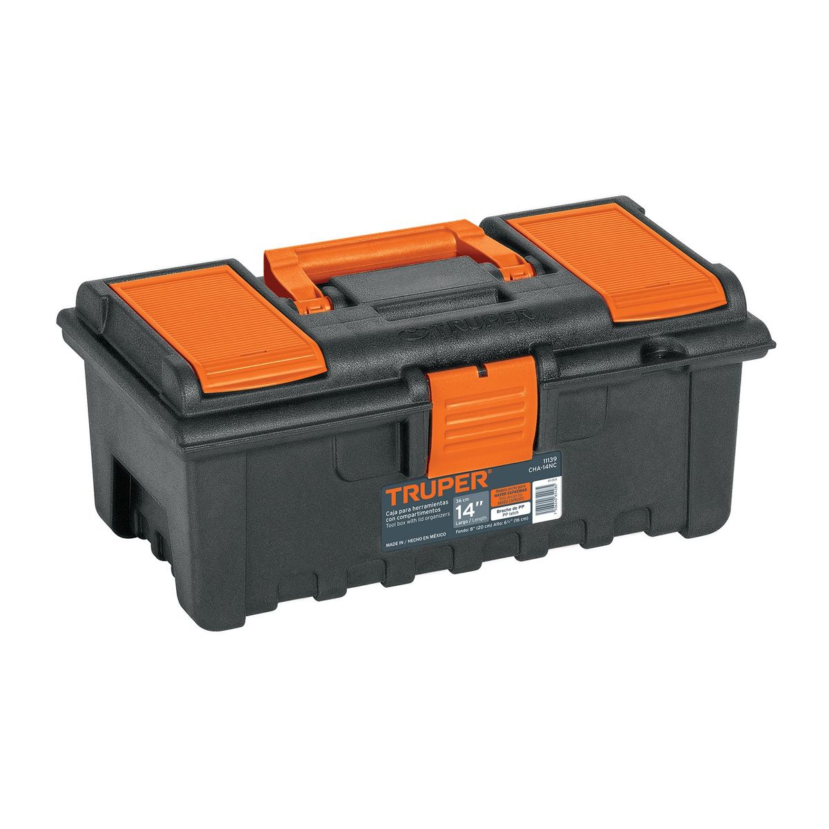 TRUPER - Caja para Herramienta de 14 Pulg Con Compartimentos