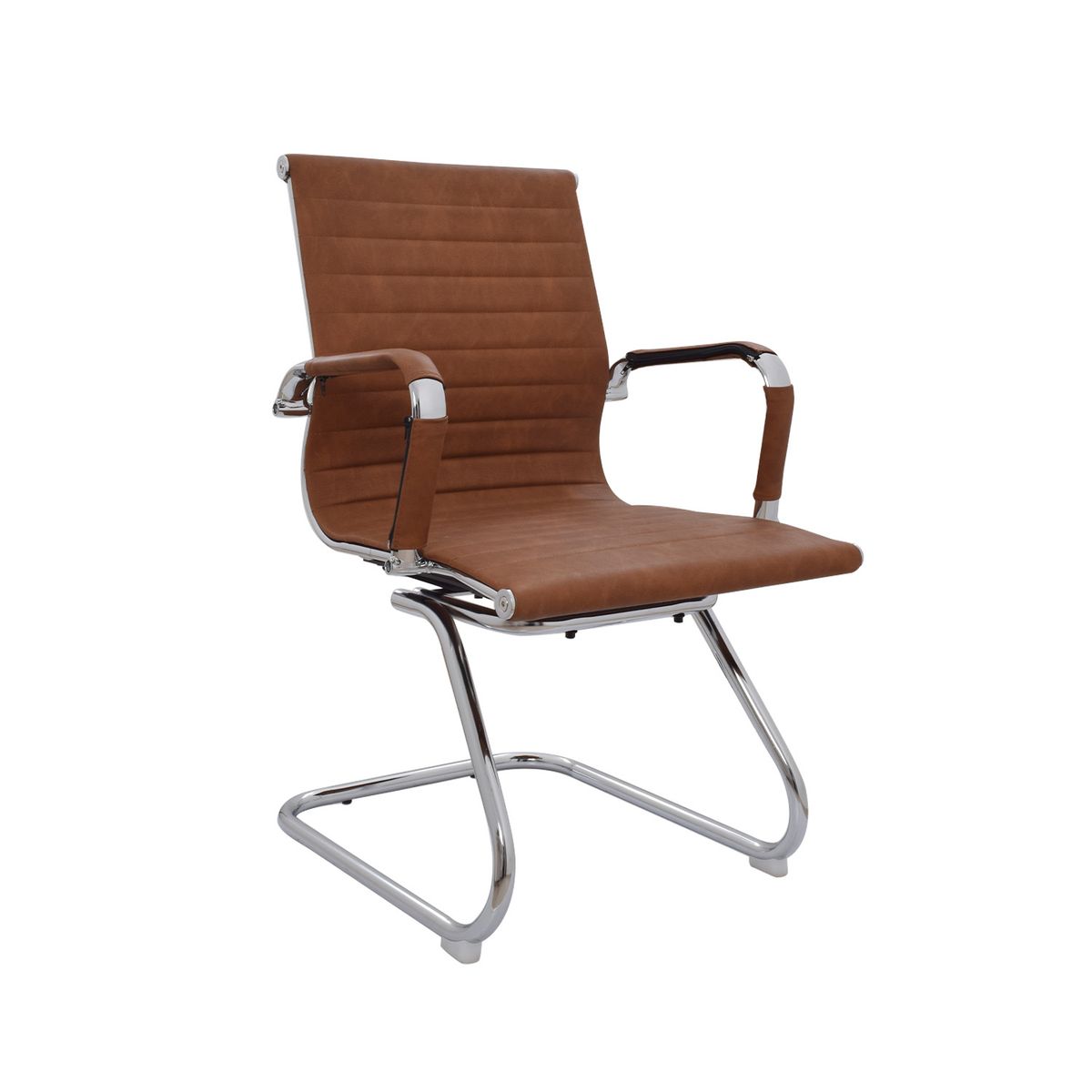 BONNO - Silla De Escritorio Boss Medio Interlocutor Camel Bonno