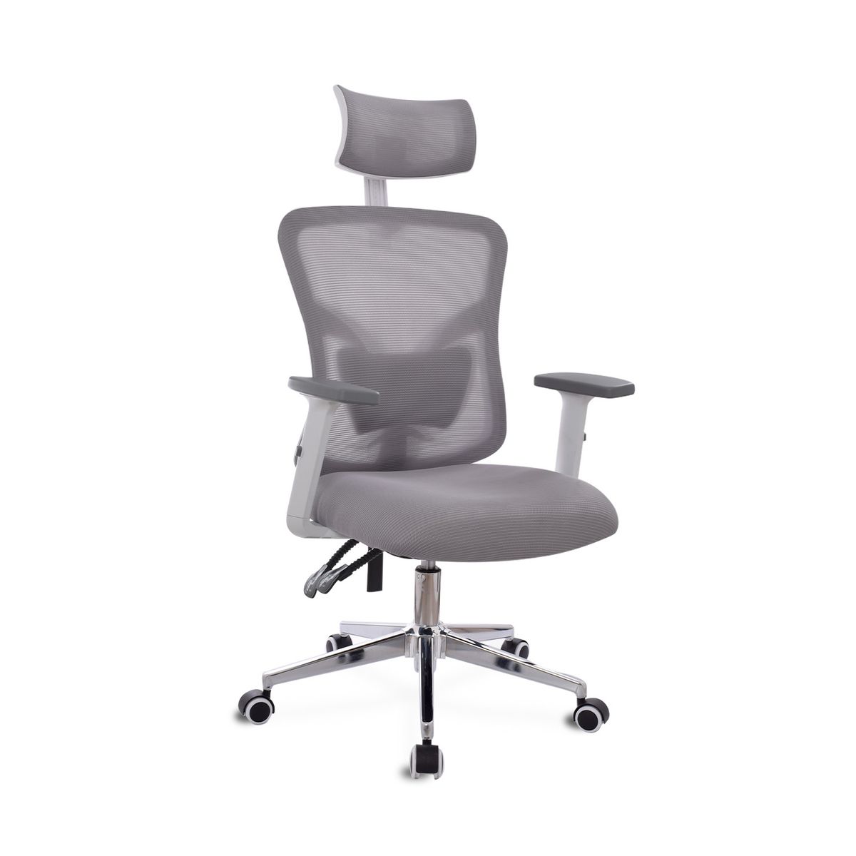 BONNO - Silla De Escritorio Con Cabecero Fone Ultra Gris Bonno