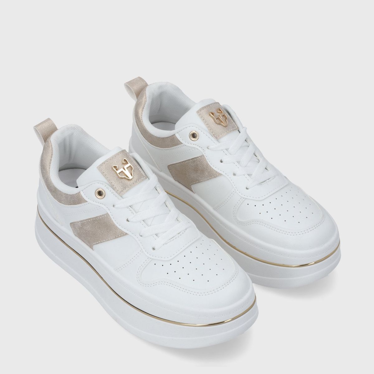 GOTTA - Zapatilla Plataforma Blanca Mujer 58010 Gotta