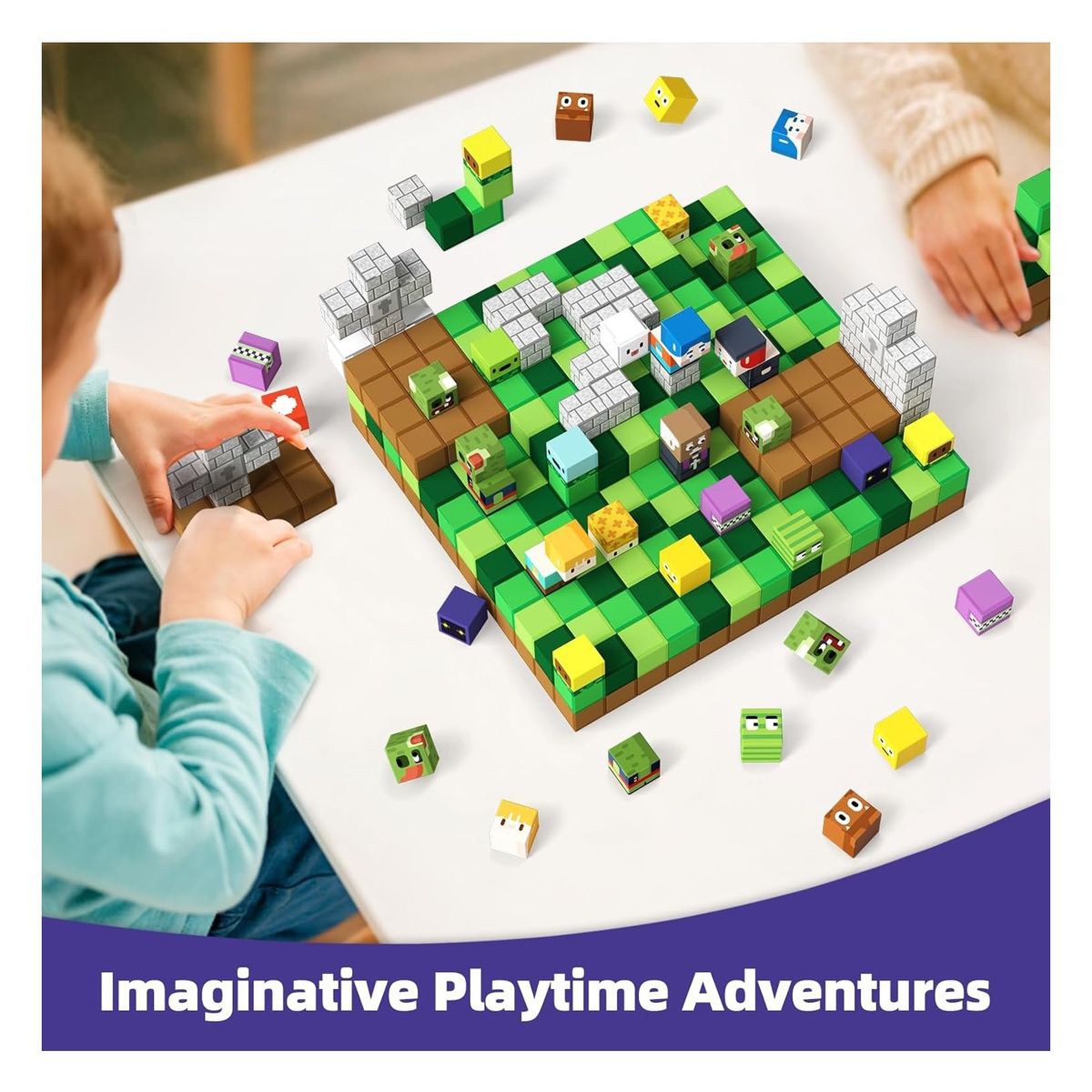 MAGNETI BLOCK - Bloques magnéticos MagWonder World cubos de imanes 48 PIEZAS