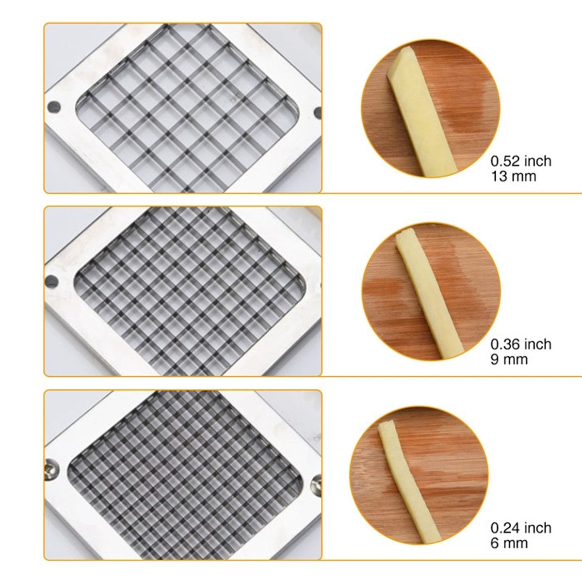 XTD - PICADOR DE PAPA ACERO INOXIDABLE