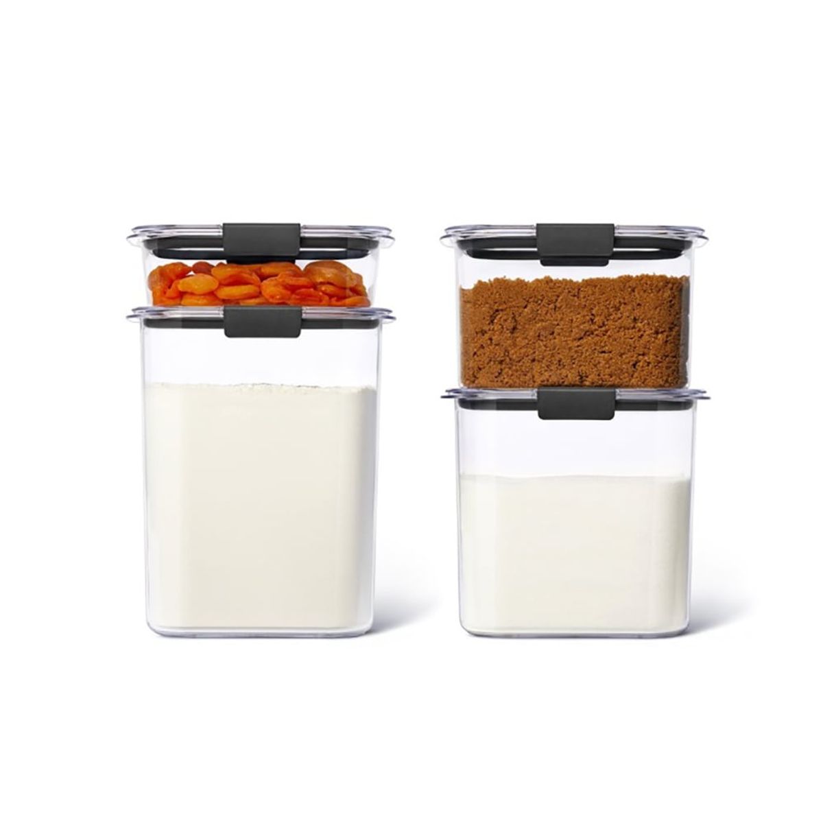 RUBBERMAID - Set de 4 herméticos de plastico Brilliance Rubbermaid Tritan 1994251