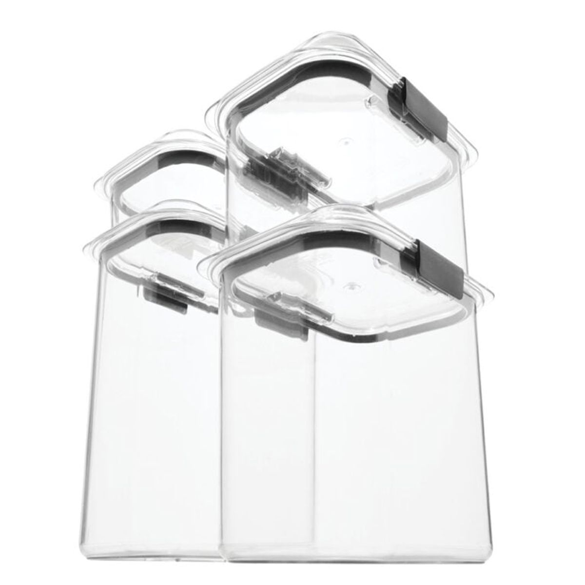 RUBBERMAID - Set de 4 herméticos de plastico Brilliance Rubbermaid Tritan 1994251
