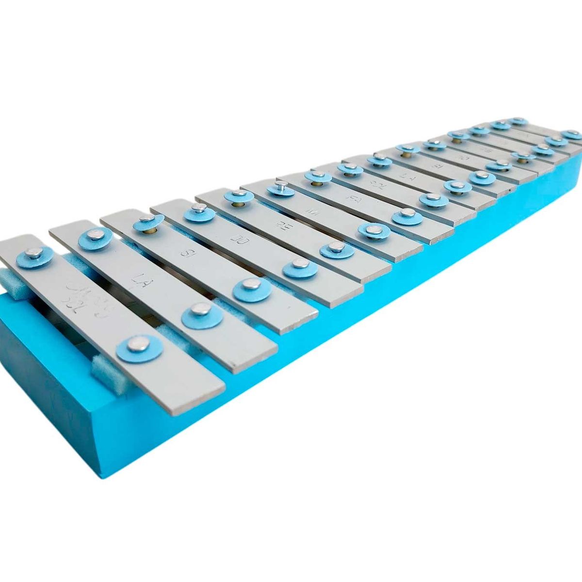 GENERICO - Xilofono Nacional Metalofono 2 Octavas d 15 Notas - Celeste