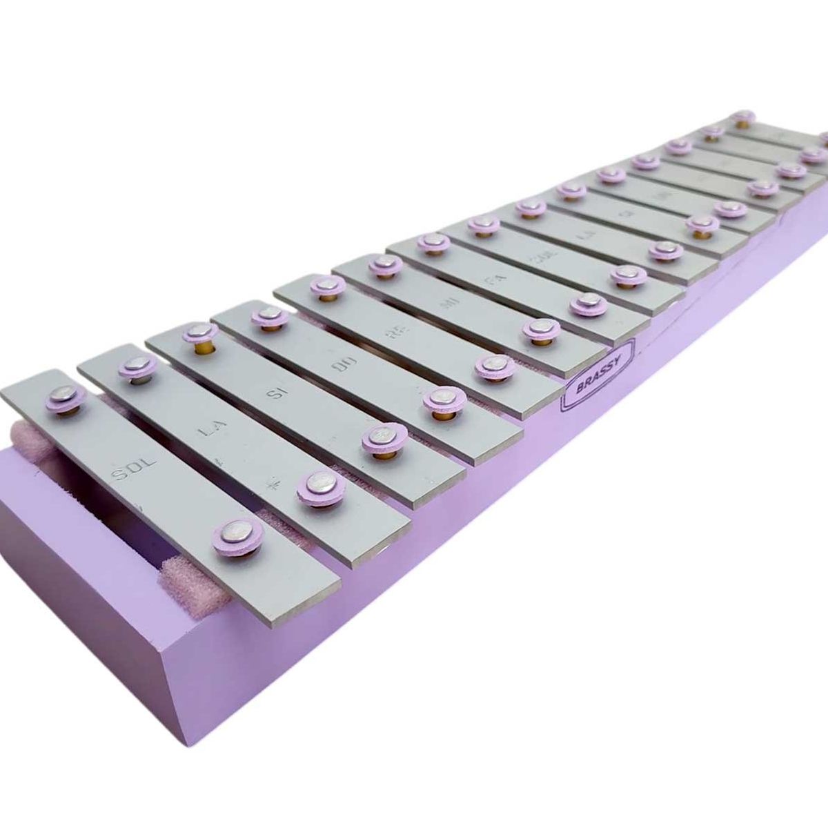 GENERICO - Xilofono Nacional Metalofono 2/8 Octavas de 15 teclas - Lila