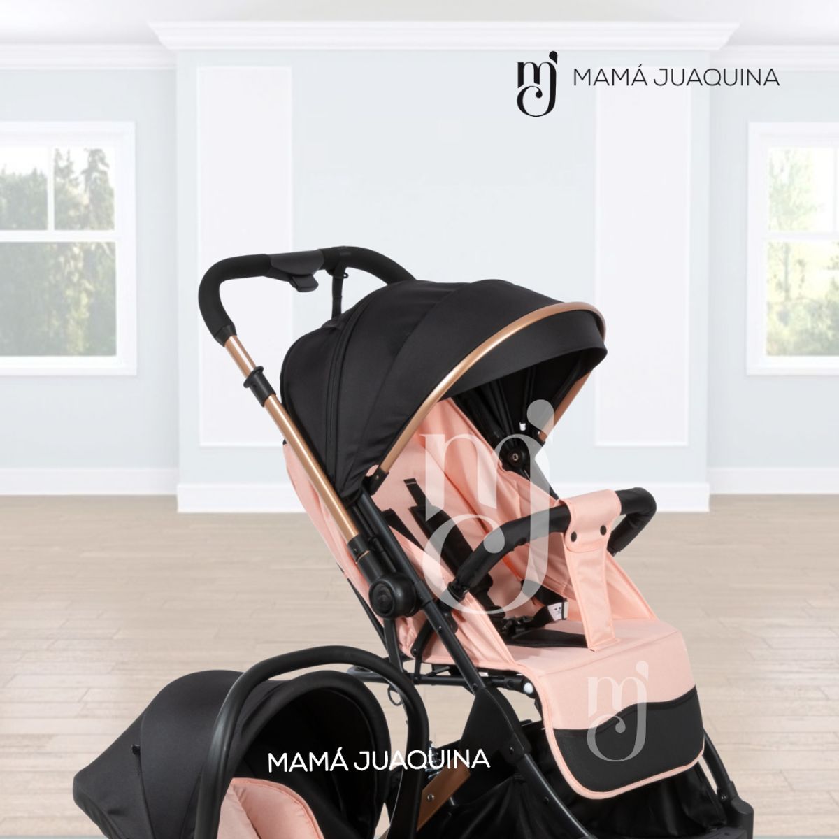 BEAUTIFUL - Coche Maleta Travel System «J´ SPARROW» Porta Bebé Pink