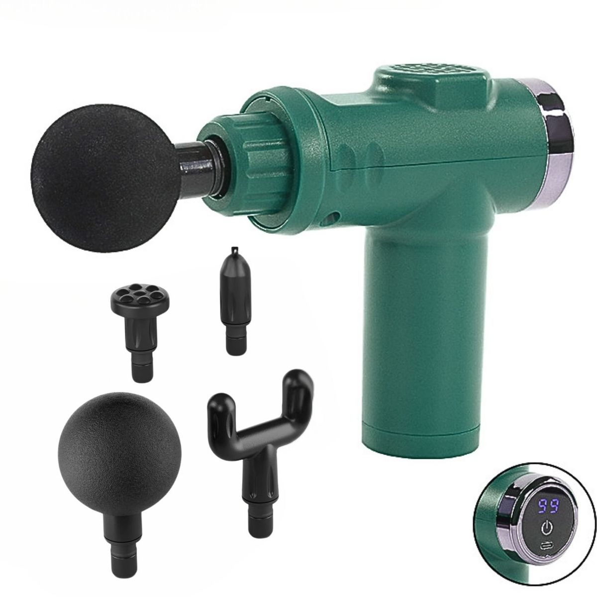 VICTORIA - Pistola de Masajes 20 Velocidades para Alivio y Recuperación Muscular