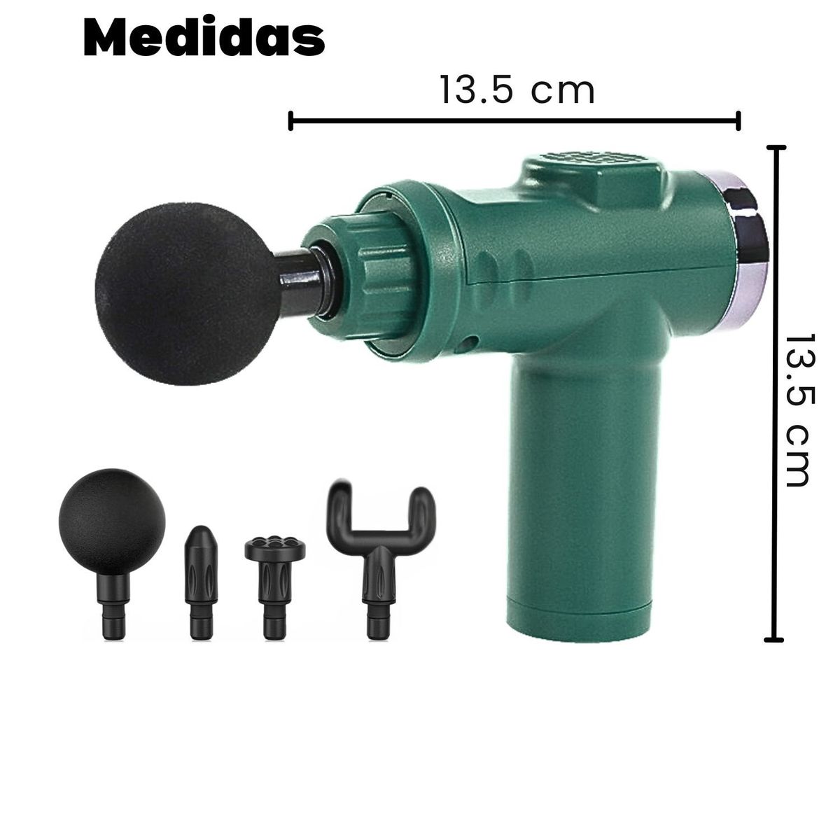 VICTORIA - Pistola de Masajes 20 Velocidades para Alivio y Recuperación Muscular