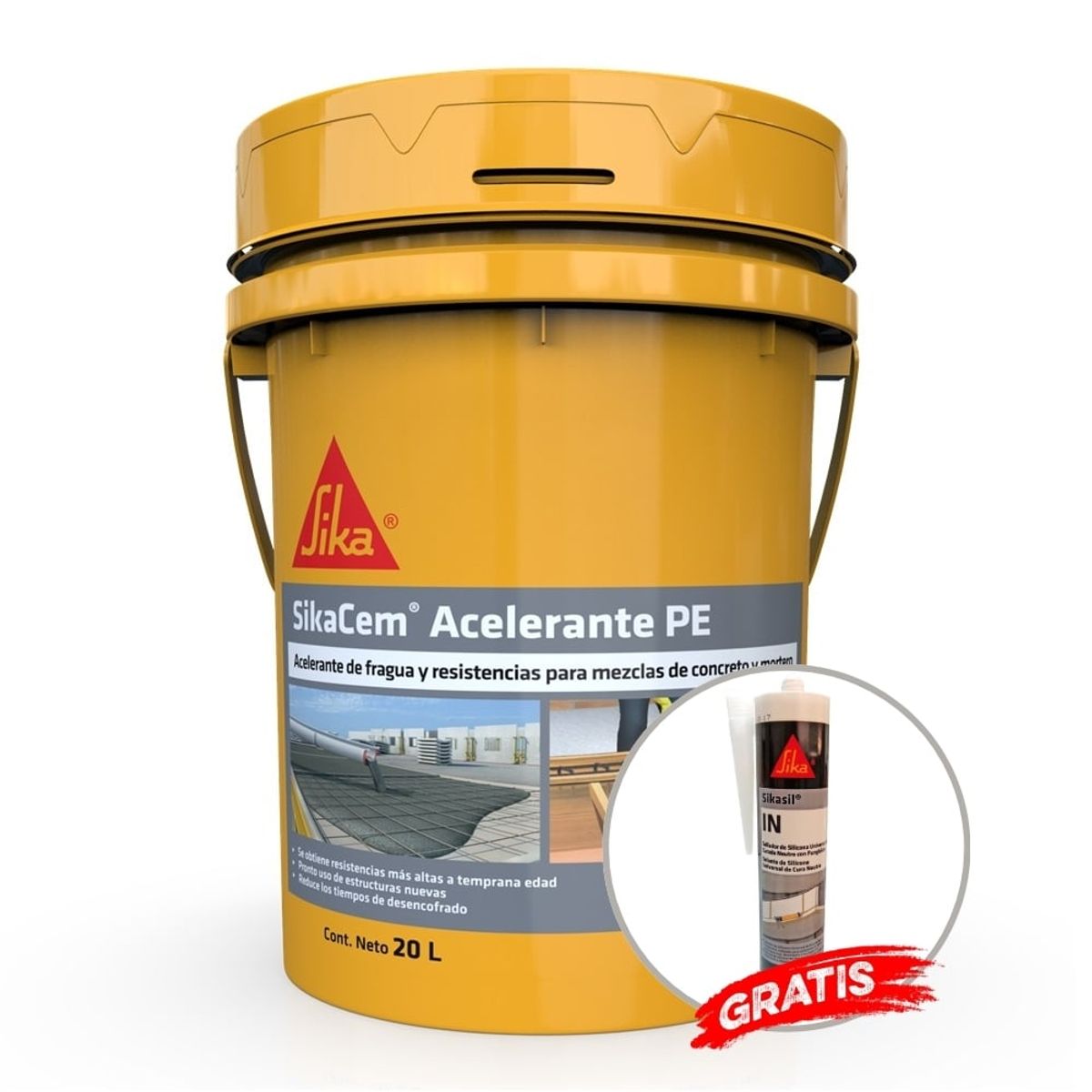 SIKA - Acelerante de fragua para concreto SikaCem Acelerante PE 20L