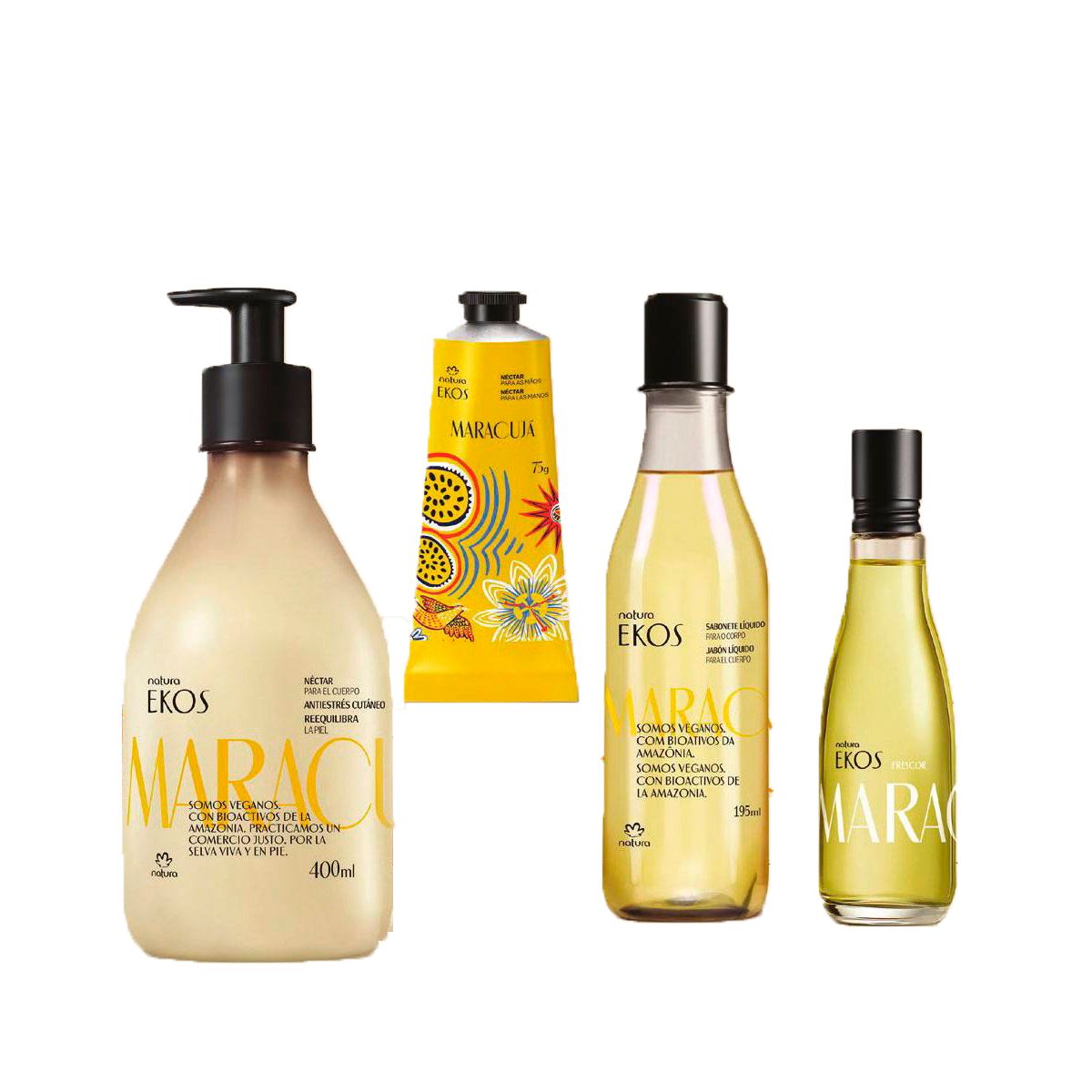 NATURA - Rutina Ekos Maracuyá Frescor Pulpa Manos Cuerpo y Jabon