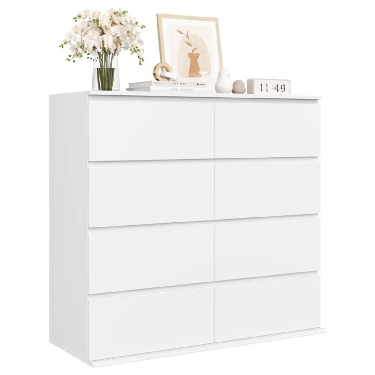 GENERICO - Comoda Armado Premium 8cj Tanner Blanco Petrox Home