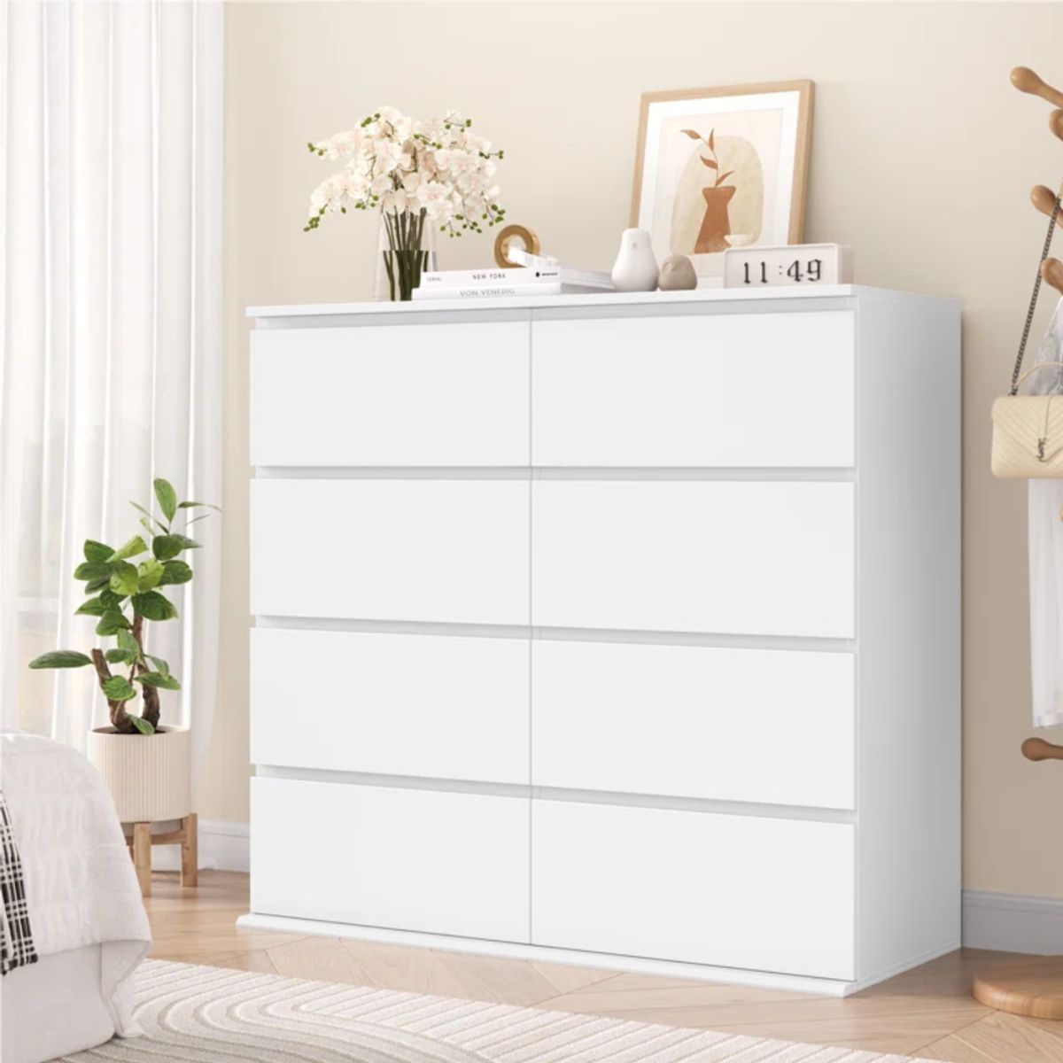 GENERICO - Comoda Armado Premium 8cj Tanner Blanco Petrox Home