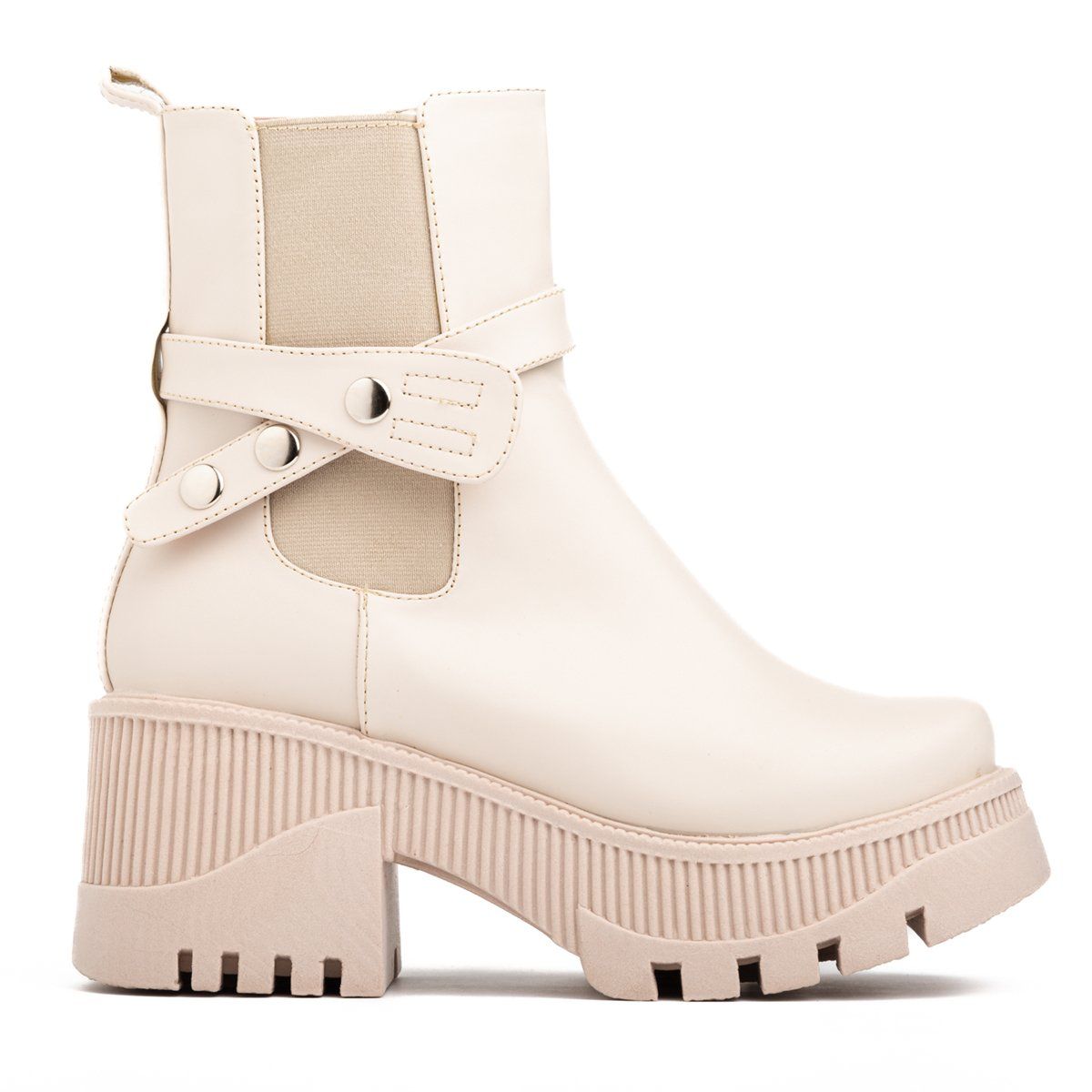 NEBULA - Botas Buttom - Nébula - Nude