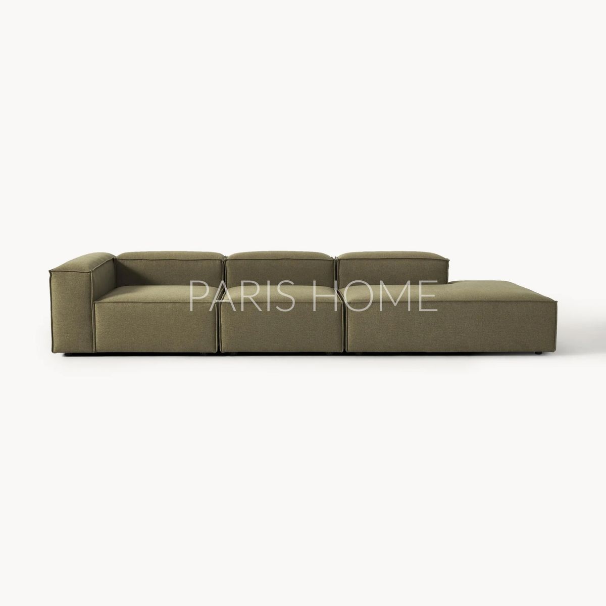 GENERICO - Seccional Izquierdo Divan Modular Grande Monarch Tejido - Verde Oliva