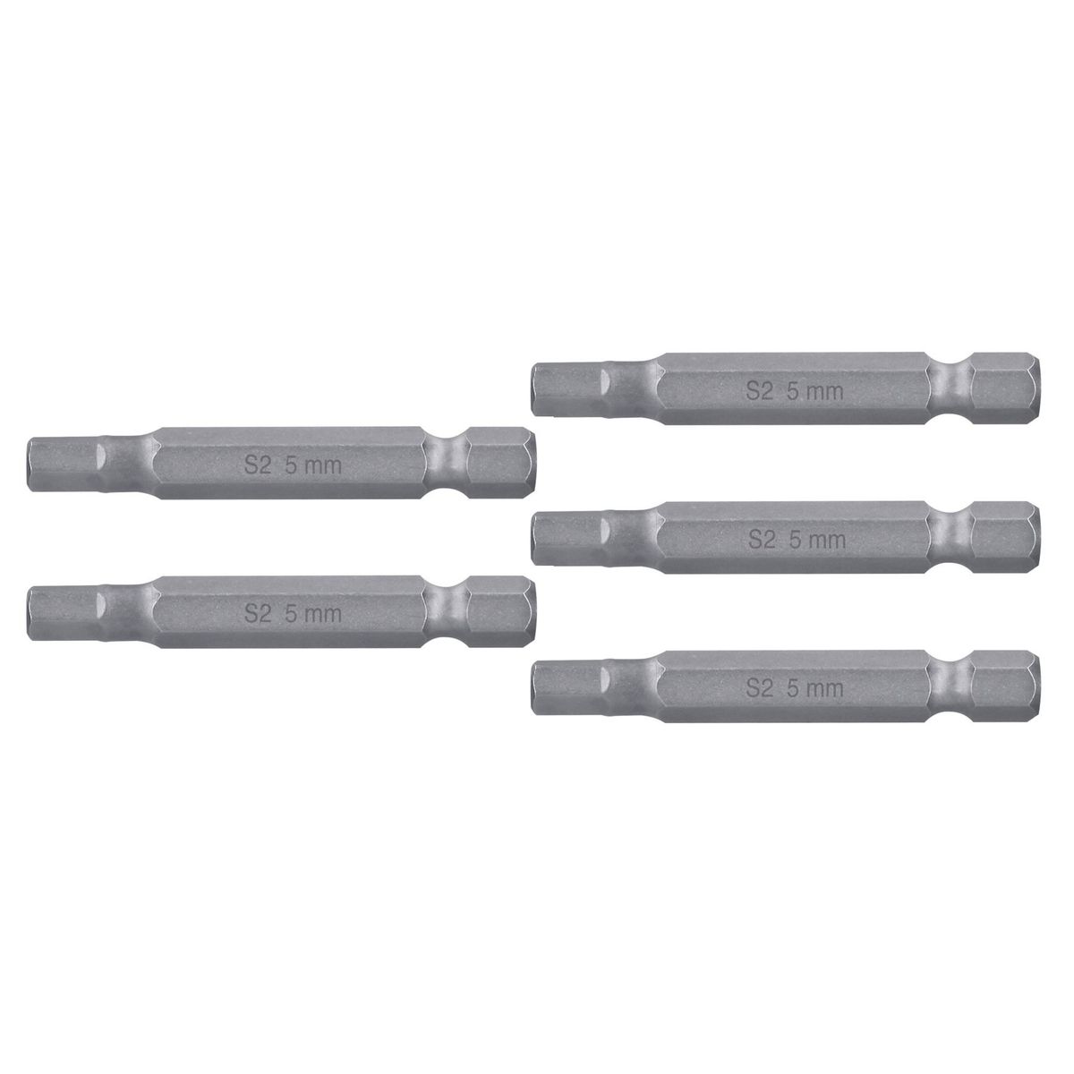 TRUPER - Estuche con 5 Puntas Hexagonales de 5/32mm Largo 2 Pulg