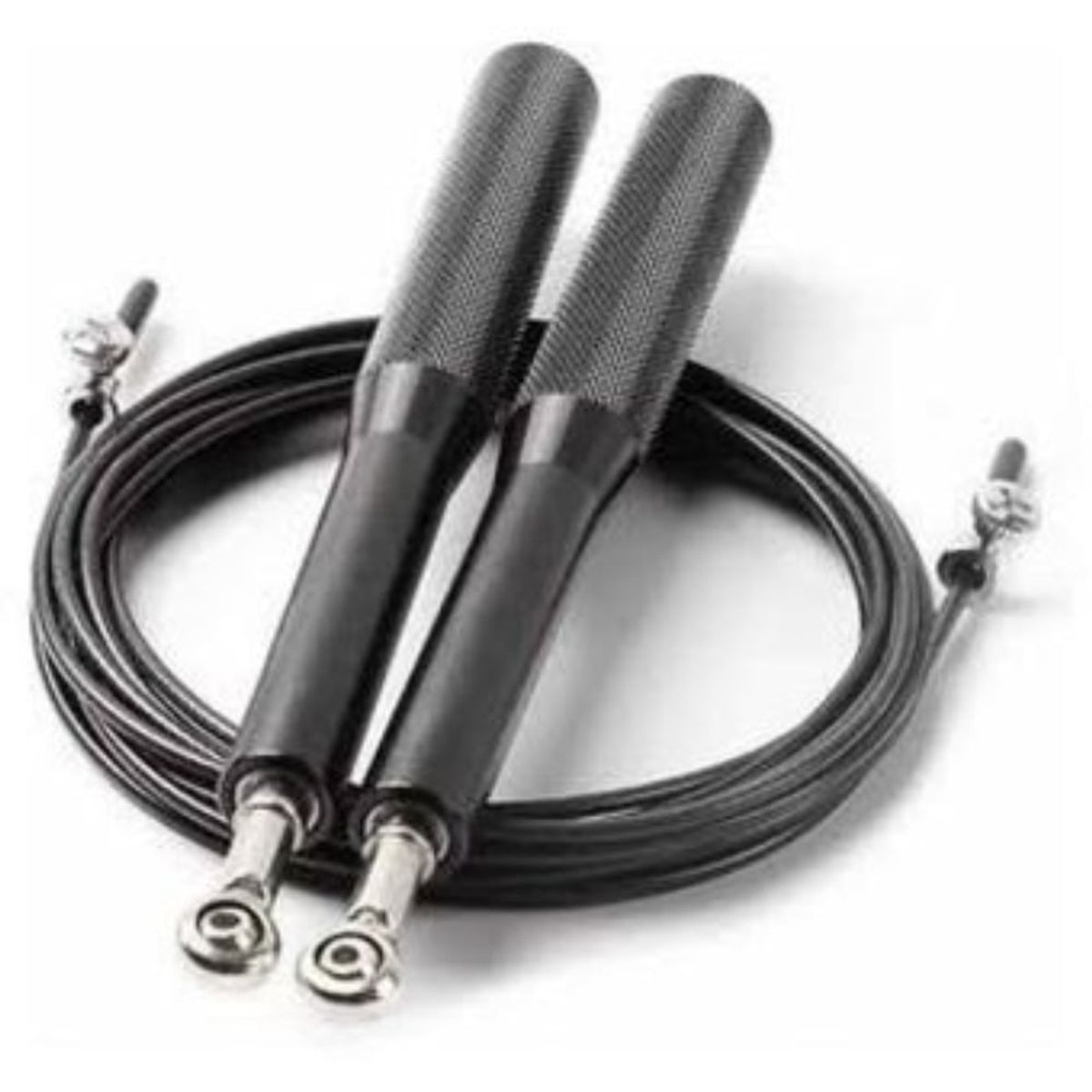 GENERICO - Soga para Saltar Crossfit Aluminio NEGRO