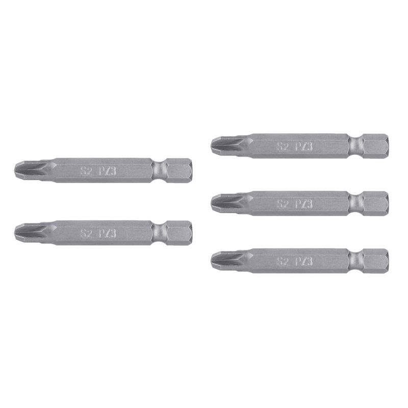 TRUPER - Estuche con 5 Puntas Pozidriv PZ3 Largo 2 Pulg