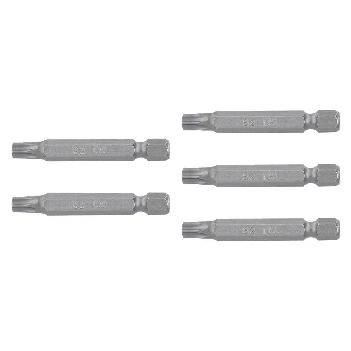 TRUPER - Estuche con 5 Puntas Torx T30 con Seguro Largo 2 Pulg