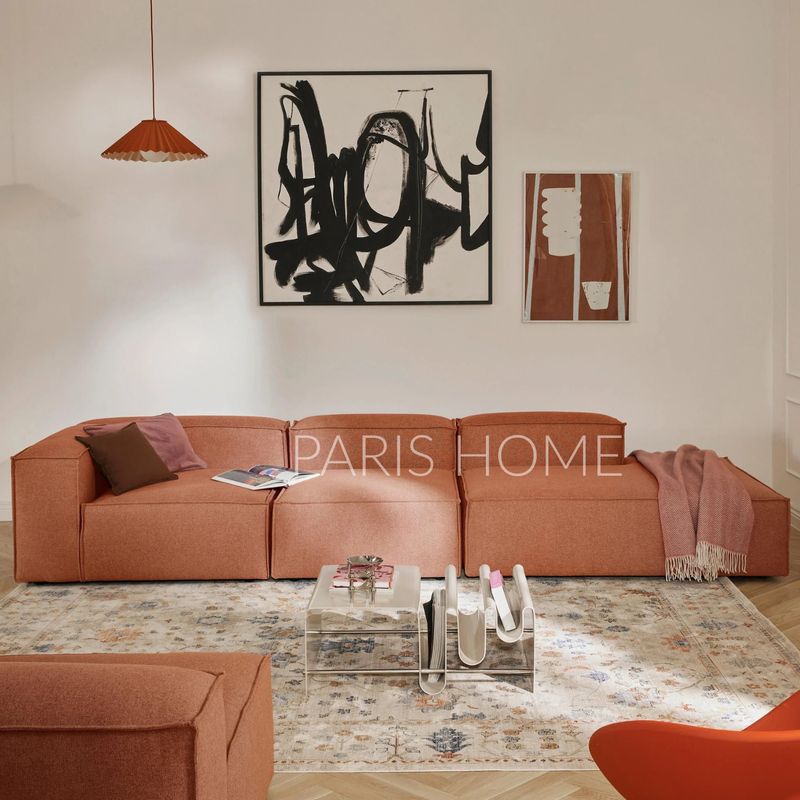 GENERICO - Seccional Izquierdo Divan Modular Grande Monarch Tejido - Terracota