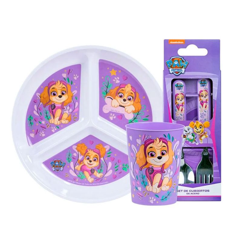 SCOOL - Vajilla Infantil Paw Patrol Niña Division Scool+Vaso+Cub 703801