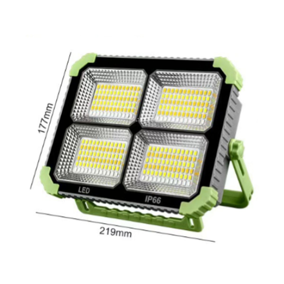 GENERICO - Lampara Reflector led Recargable con Panel Solar