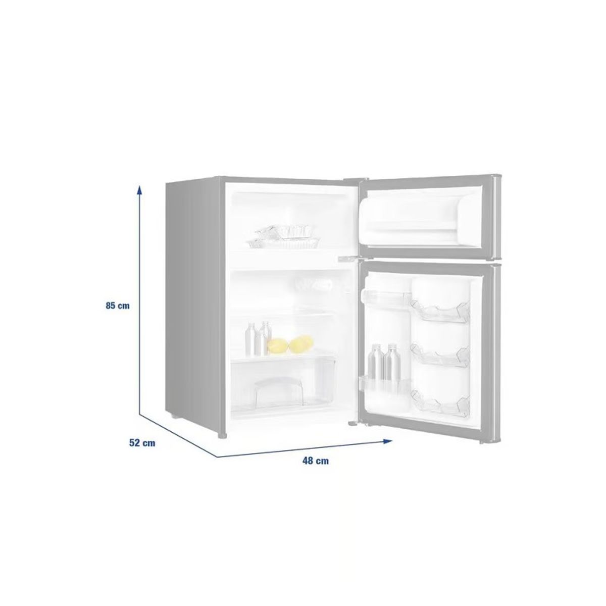 OSTER - Frigobar Oster 85L 2 Puertas OS PMB233BV