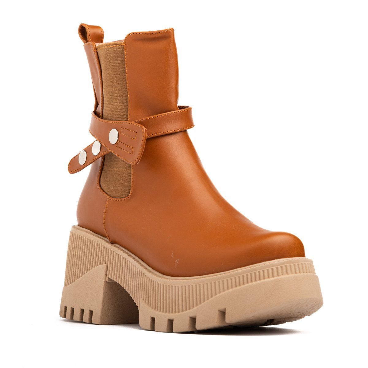 NEBULA - Botas Buttom - Nébula - Camel