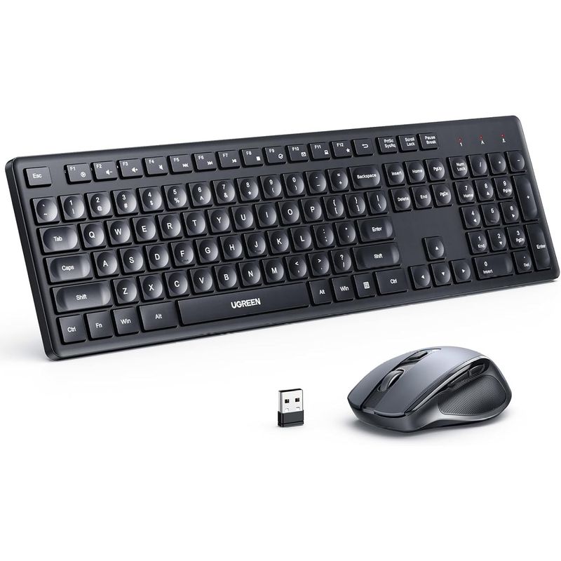 UGREEN - Ugreen Combo Teclado y Mouse Inalambrico 4000dpi 2.4G MK006 - 35740