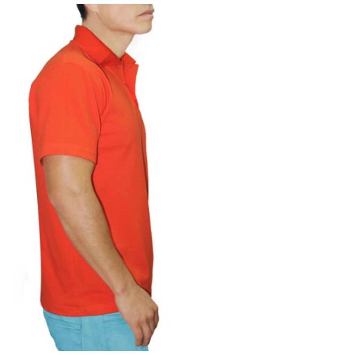 GENERICO - POLO CAMISERO MANGA CORTA NARANJA