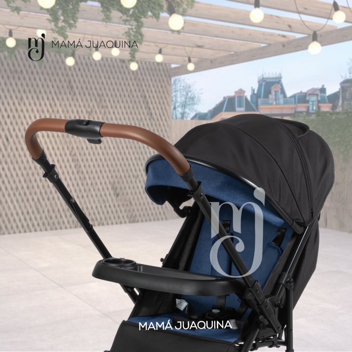 BEAUTIFUL - Coche de Paseo para Bebé «ANDALE» con Mango Reversible Blue