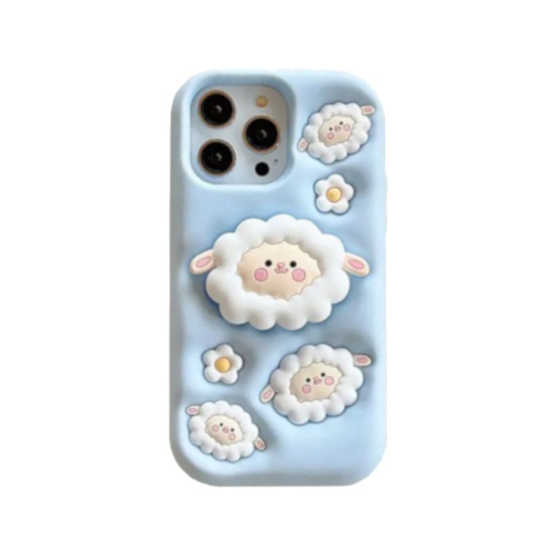 OEM - Case Compatible con iPhone 16 Pro Tridicolor Sheep