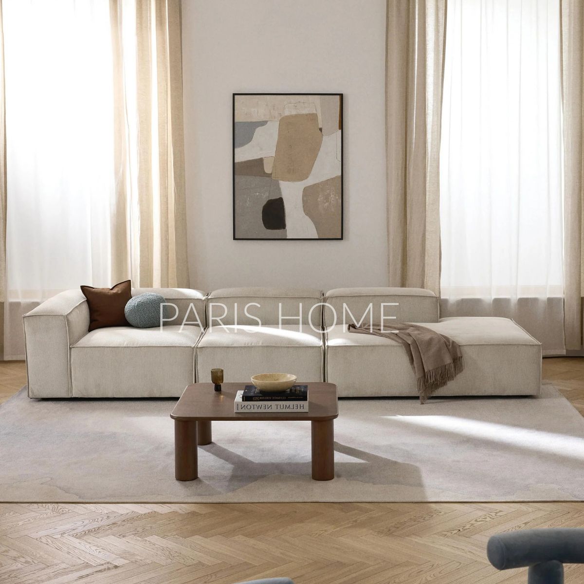 GENERICO - Seccional Izquierdo Divan Modular Grande Monarch Pana - Beige