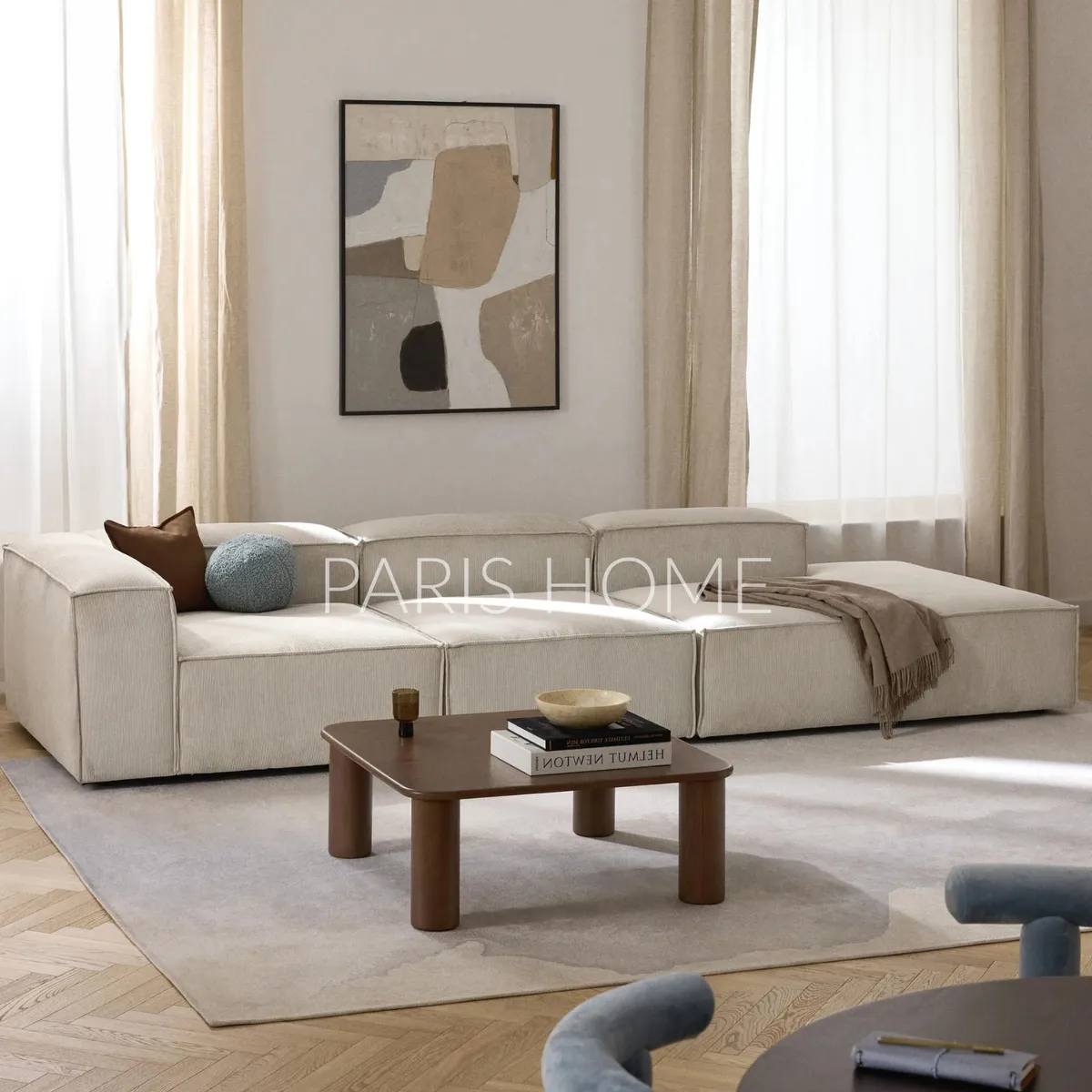 GENERICO - Seccional Izquierdo Divan Modular Grande Monarch Pana - Beige