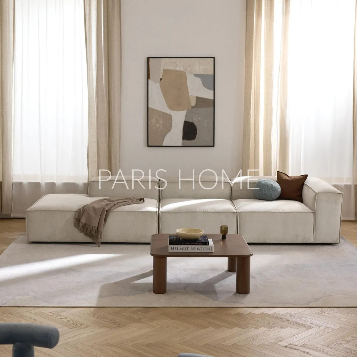 GENERICO - Seccional Derecho Divan Modular Grande Monarch Pana - Beige