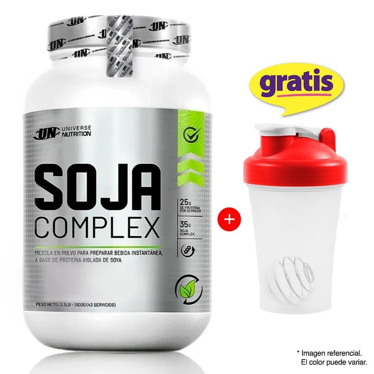 UNIVERSE NUTRITION - PROTEÍNA SOJA COMPLEX 1.5 KG CHOCOLATE UNIVERSE NUTRITION