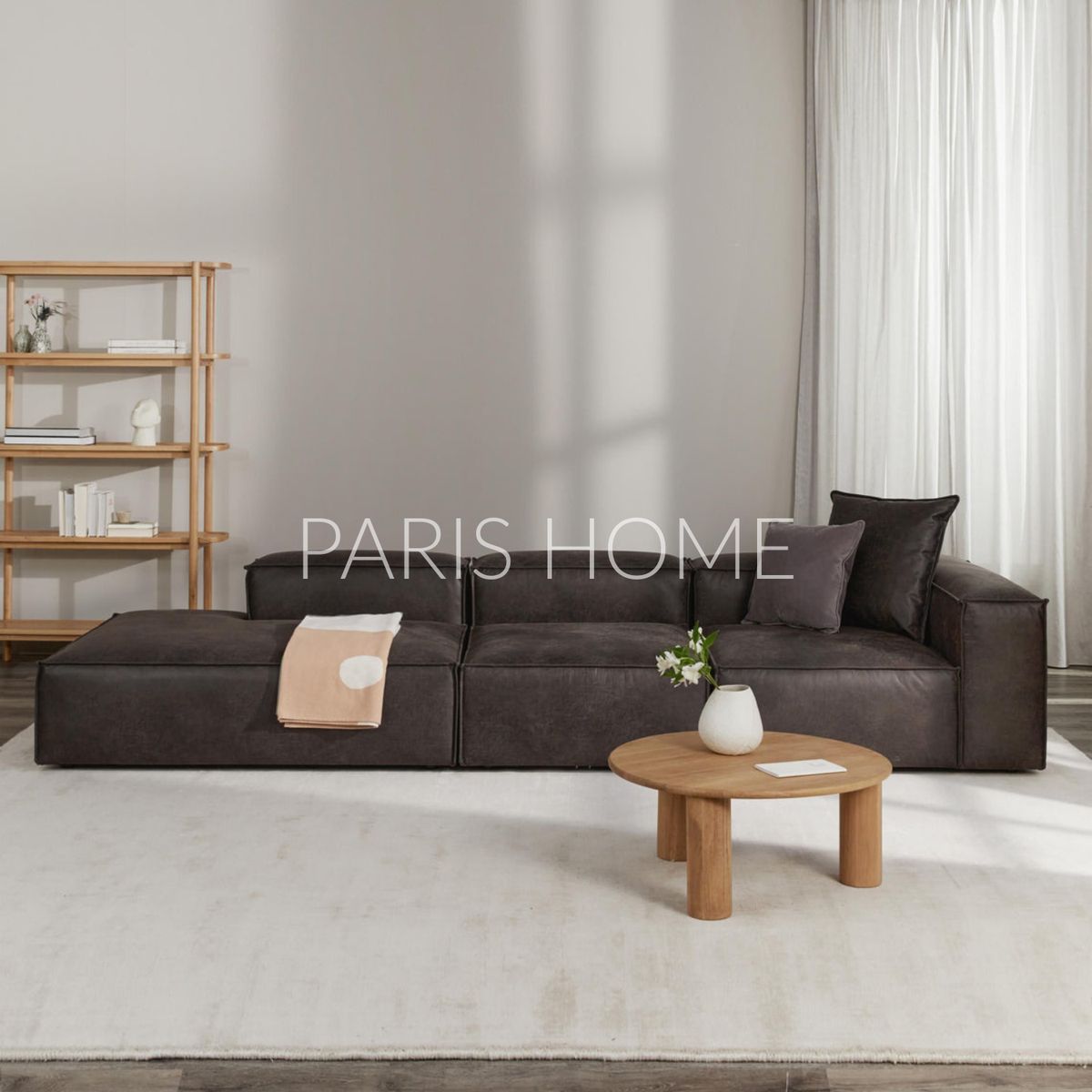 GENERICO - Seccional Derecho Divan Modular Grande Monarch Ultracuero - Taupe