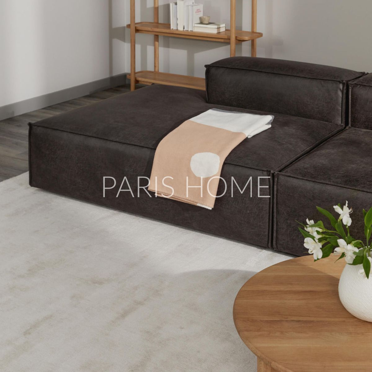 GENERICO - Seccional Derecho Divan Modular Grande Monarch Ultracuero - Taupe