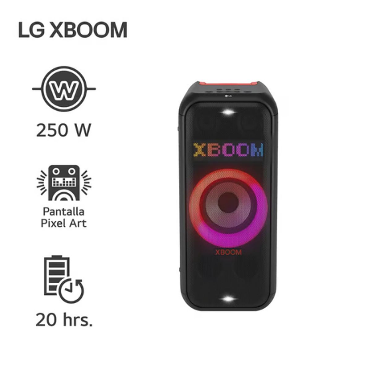 LG - LG XBOOM XL7S Parlante Bluetooth Sonido de fiesta de 250 W