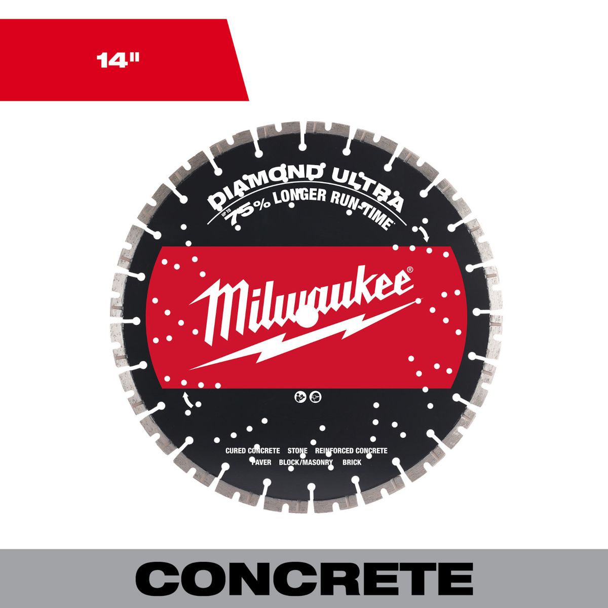 DISCO DE DIAMANTE 14 TURBO DIAMOND ULTRA™ DE 49-93-7540, marca Milwaukee - Foto 2