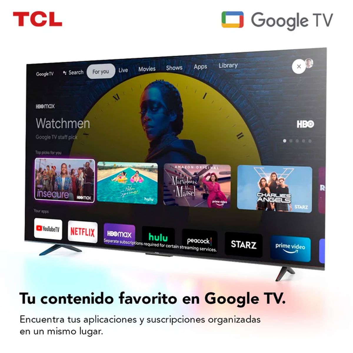 TCL - Televisor TCL 43 Pulg. LED Smart Google TV UHD 4K 43P635
