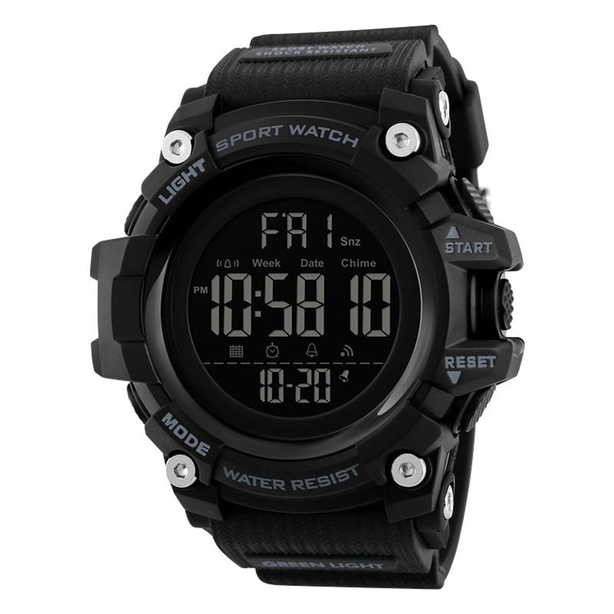 SKMEI - Reloj Skmei 1384 Negro Correa Silicona