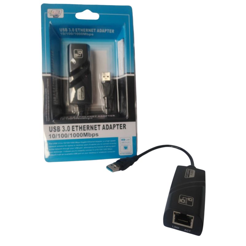 GENERICO - Adaptador Rj45 Usb 3.0 Ethernet 10/100mbps Pc Laptop