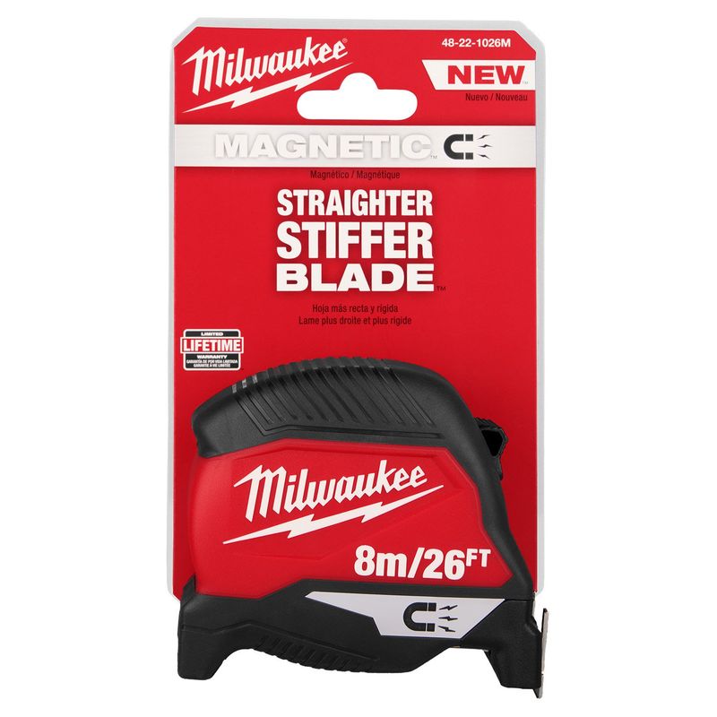 MILWAUKEE - WINCHA MAGNETICA DE 8 METROS / 26 PIES 48-22-1026M MILWAUKEE