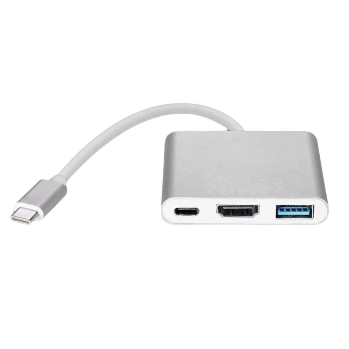 GENERICO - Adaptador Usb 3.1 Tipo C A Hdmi Hembra+ Usb 3.0 + Usb Tipo C