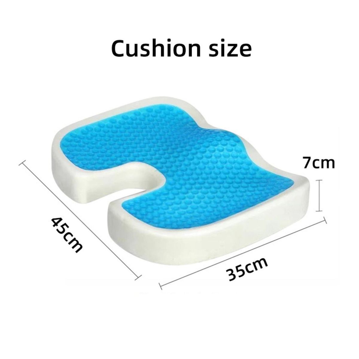 GENERICO - Cojín Ortopédico Viscoelastico - Tipo Herradura