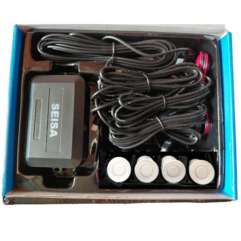 SEISA - Sensor De Retroceso Reversa Auto Parqueo 4 Puntos Blanco